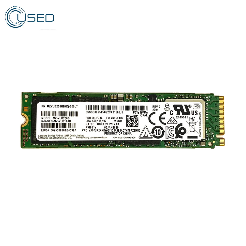 Samsung 256GB NVMe M.2 SSD 2280 (Original Used)
