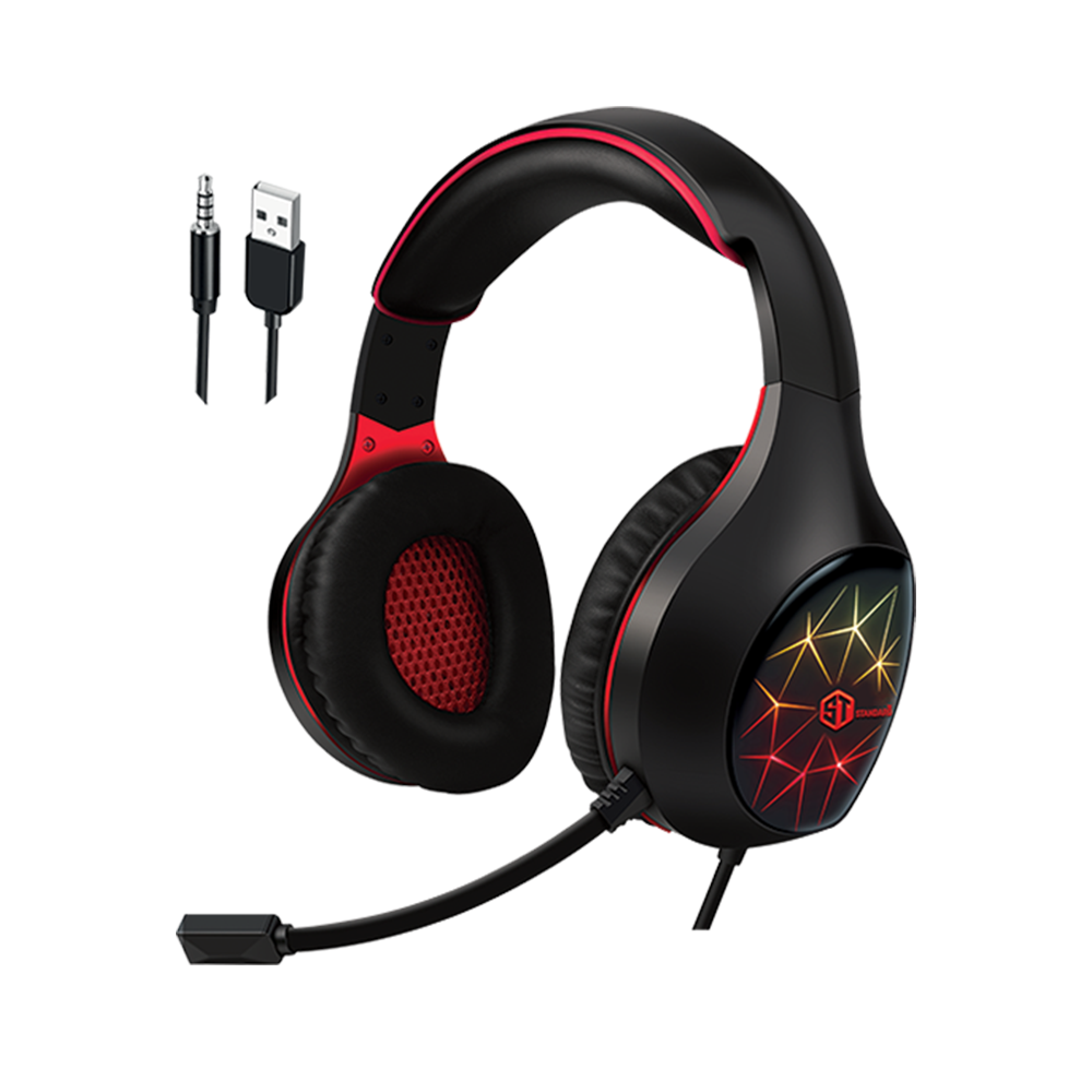 Headphone Wired Standard Gm-3501L (One Socket With Convert + USB)