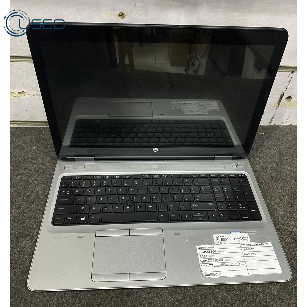 Laptop Used HP ProBook 650 G2 (I5/6200U - 8G DDR4 - 256G SSD - Intel HD Graphics 520 - DVD - CAM - 15.6 Inch)