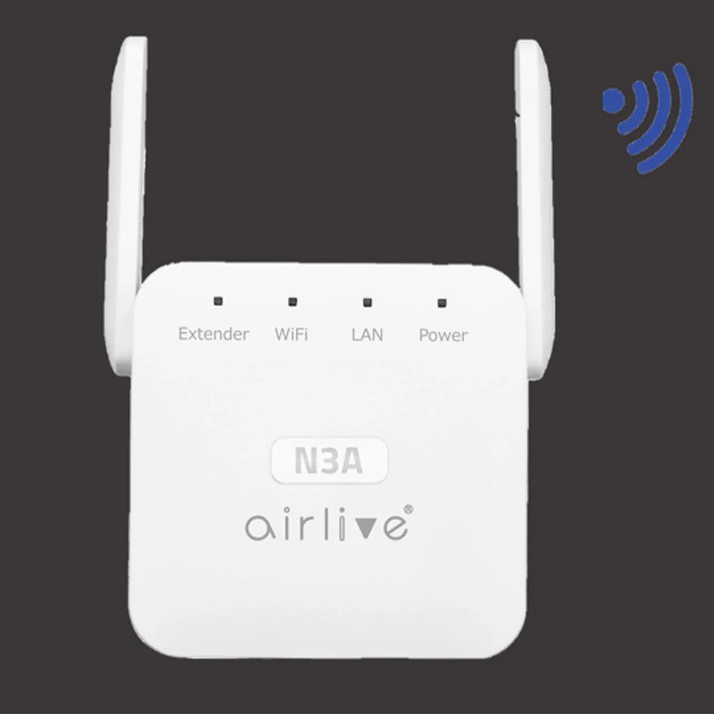 Airlive N3A 300Mbps Wireless Range Extender (1 Port - 2 Antenna)
