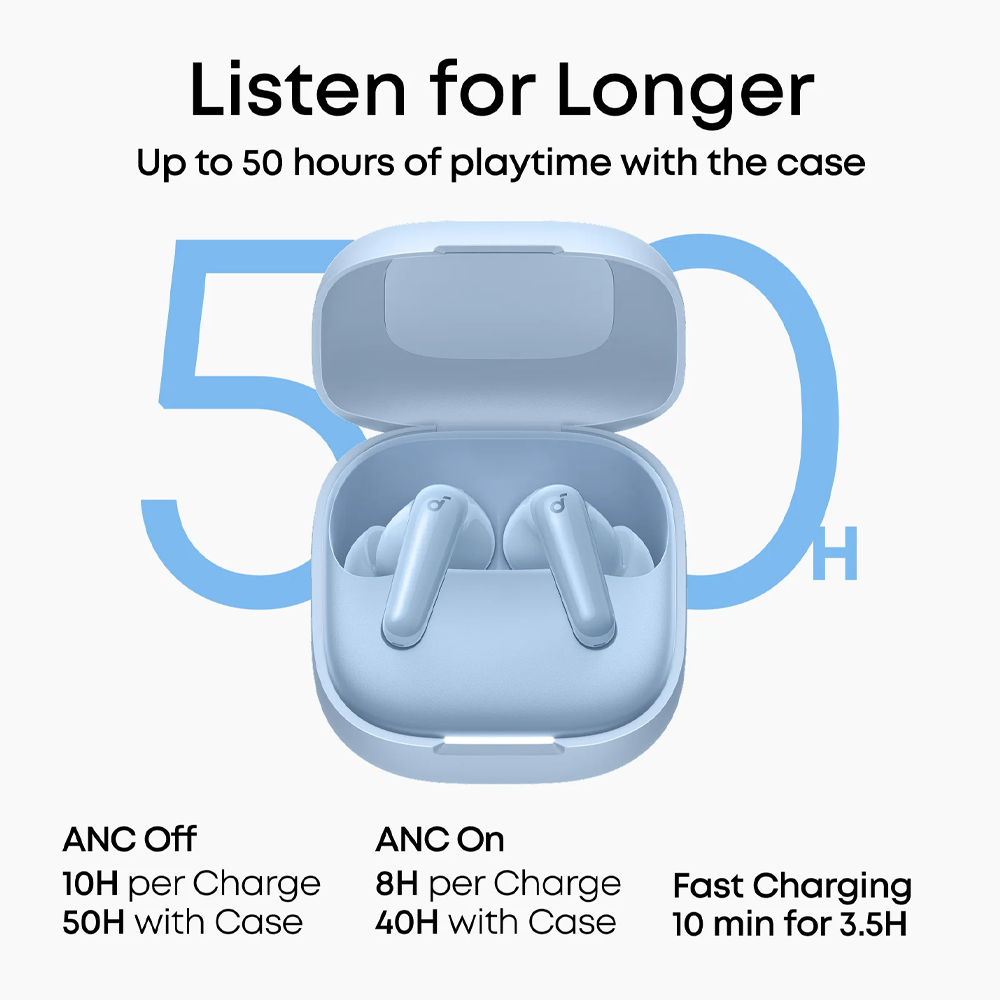 Anker Soundcore R60i NC D1202H31 ANC Earbuds - Blue