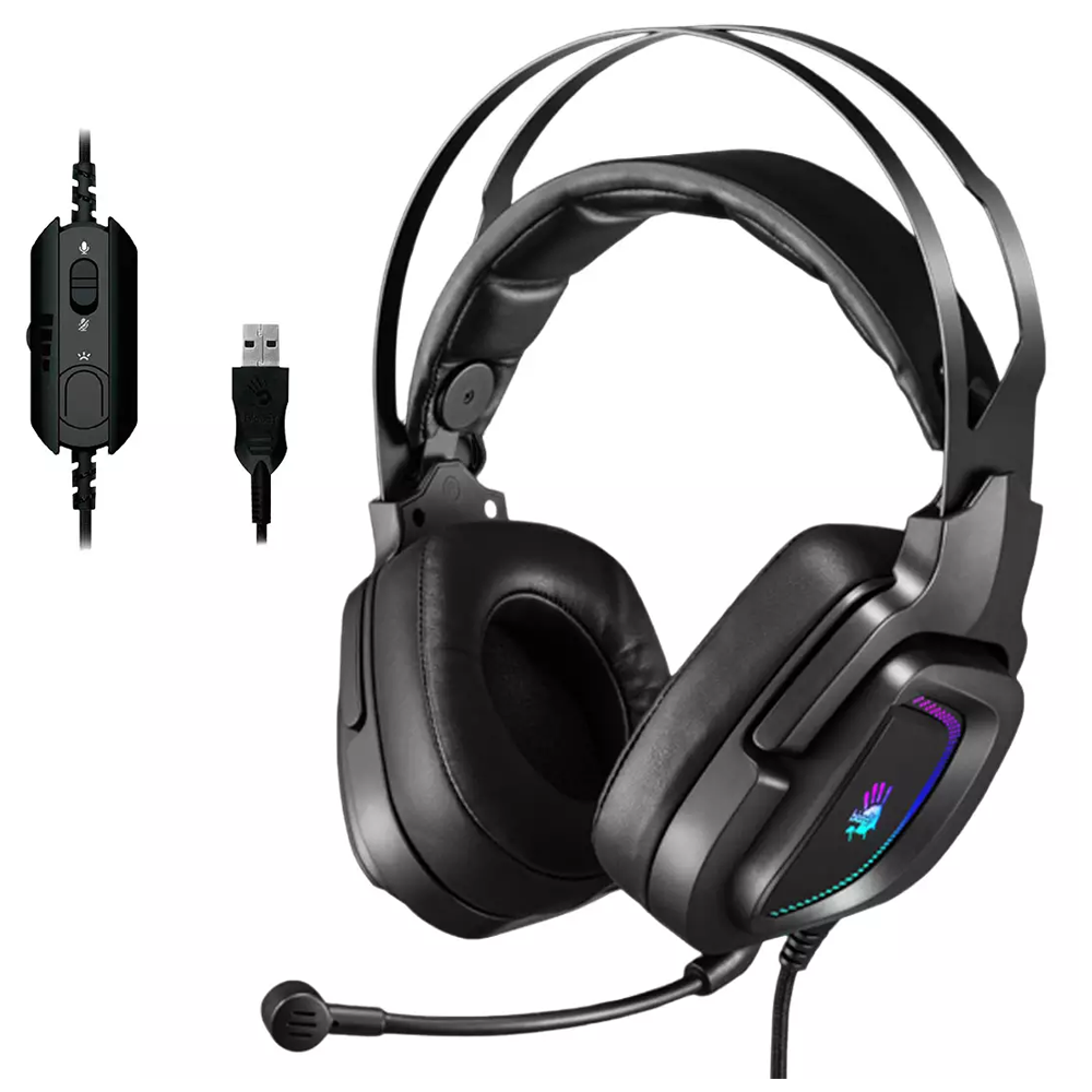 Bloody G570 RGB Wired Gaming Headphone (USB 7.1) - Black