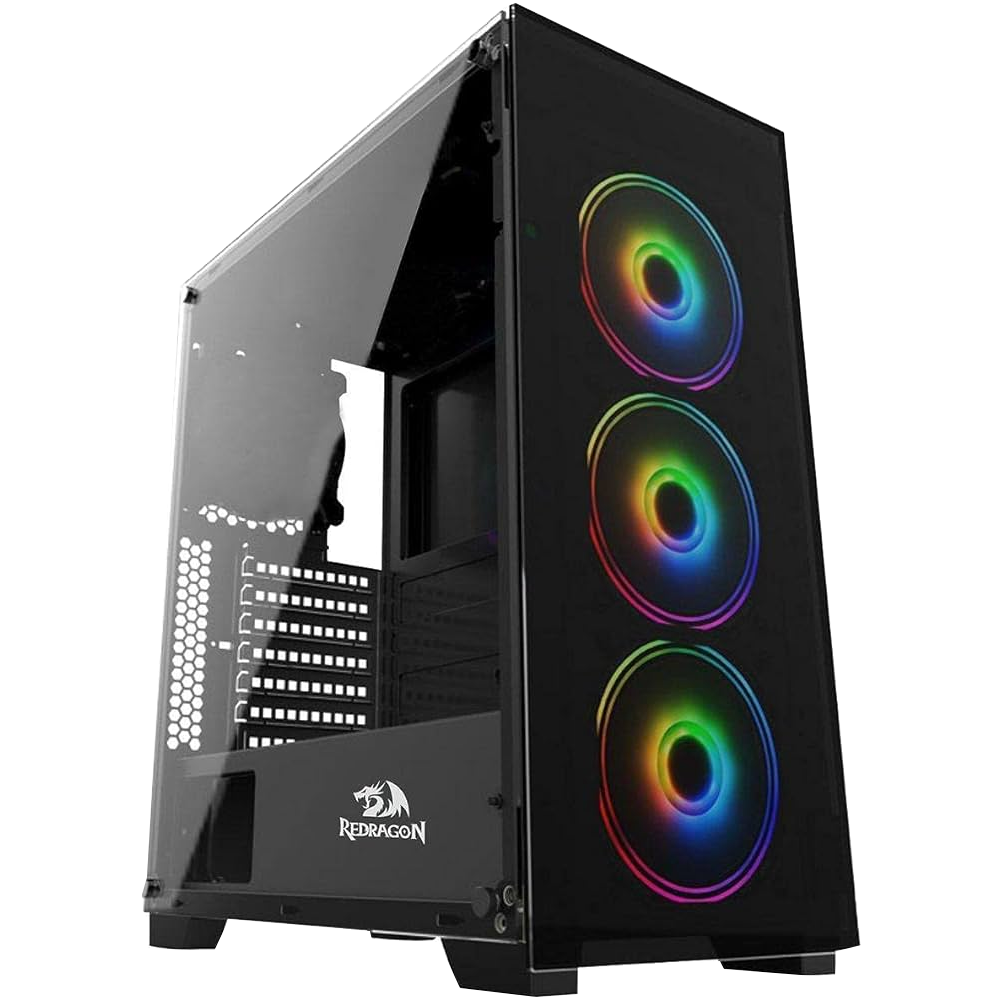 Redragon Topspin GC-651C Mid Tower Case + 600W Bronze Power Supply