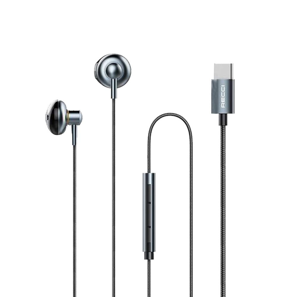 Earphone Wired Recci Rep-L26 (Type-C)