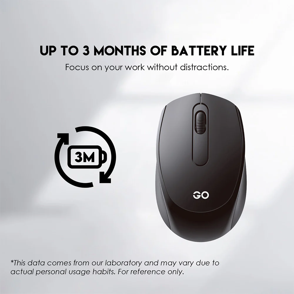 Fantech Go W603 Wireless Mouse - Black