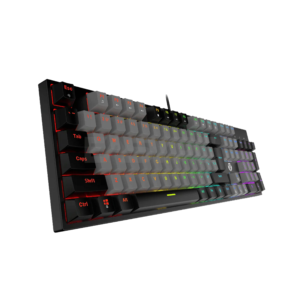 Fantech ATOM 104 MK886v2 Red Switch Wired Mechanical Gaming Keyboard - Grey