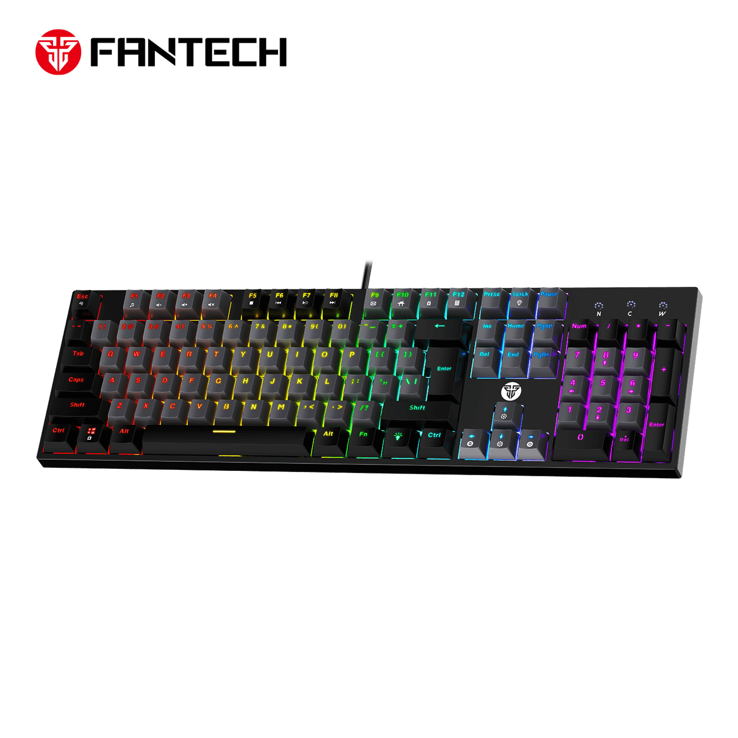 Fantech ATOM 104 MK886v2 Blue Switch Wired Mechanical Gaming Keyboard - Grey