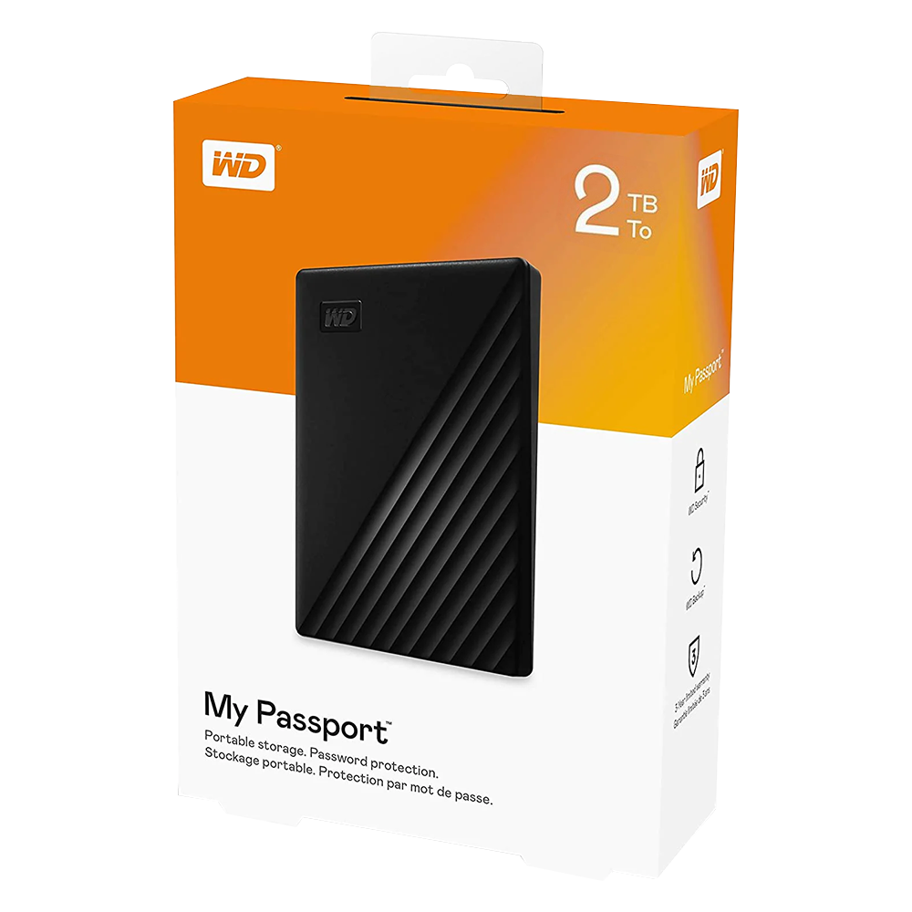 Western Digital My Passport 2T External HDD - Black