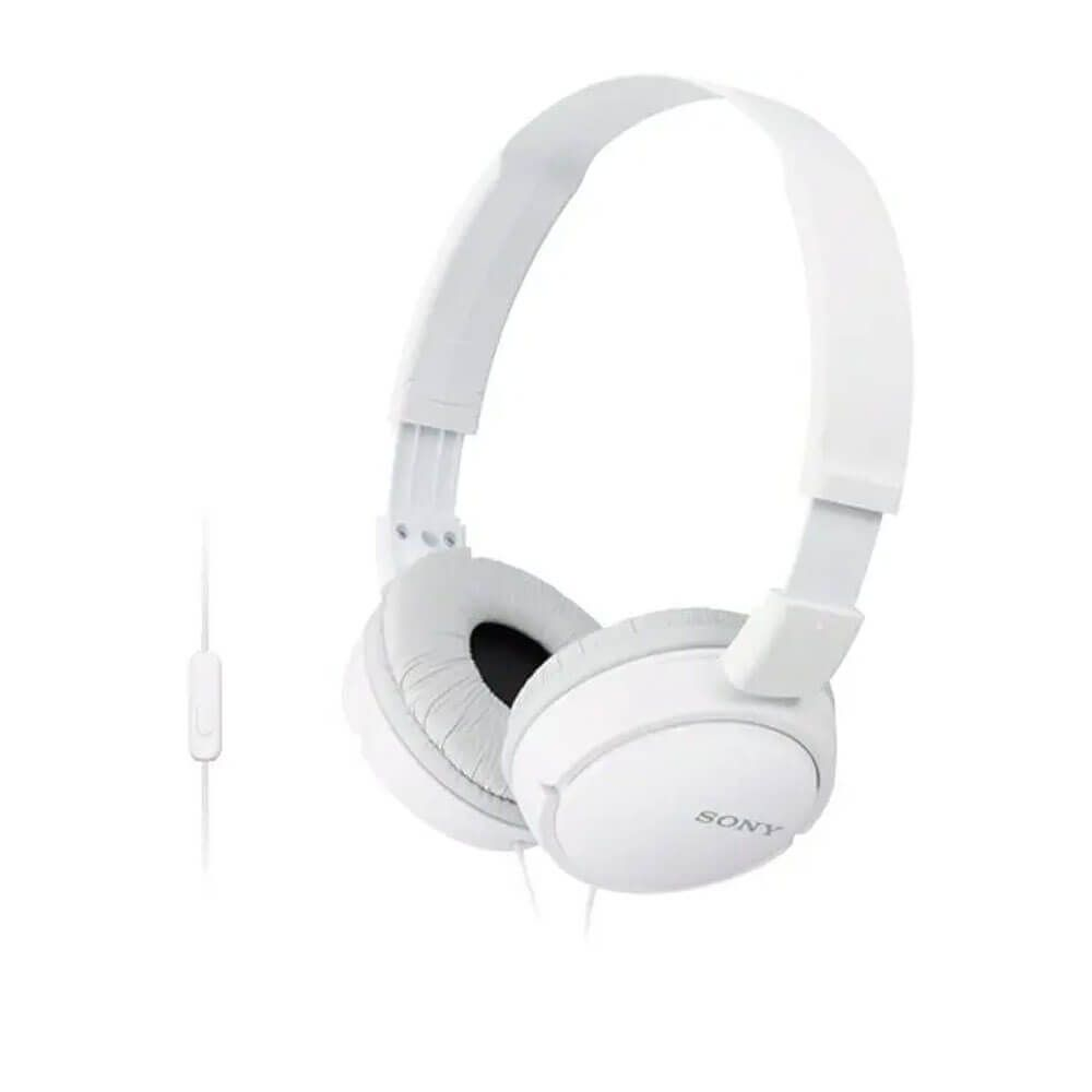 Headphone Wired Sony MDR-ZX110AP (One Socket) - White
