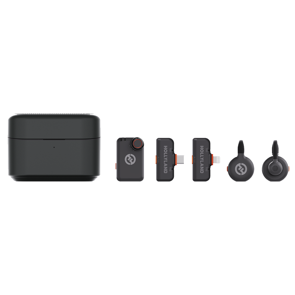 Hollyland Lark M2S Wireless Lavalir Microphone Ultimate Combo - Space Gray