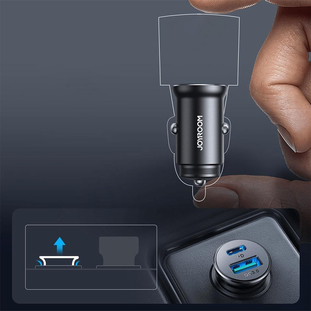 Joyroom JR-CCN05 Mini 30W USB & Type-C Car Charger