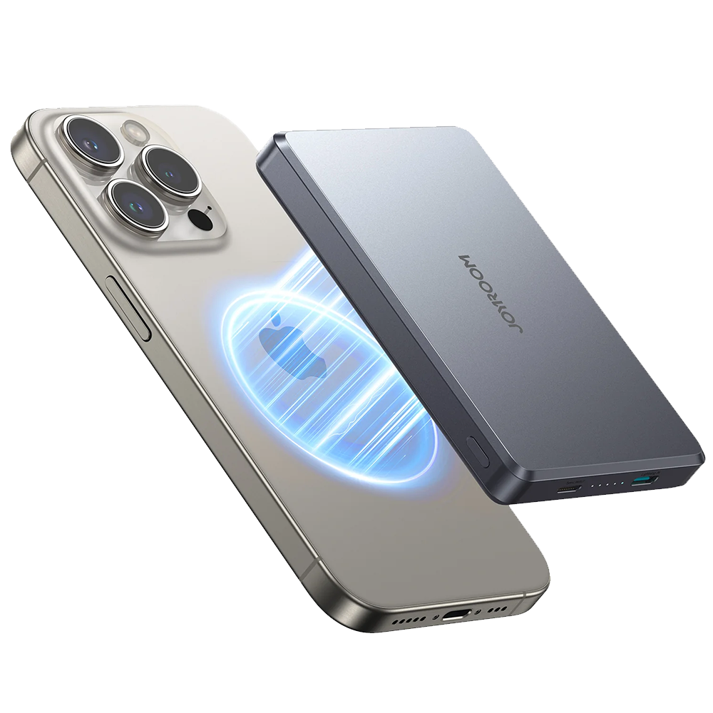 Joyroom JR-PBM08 Pro Ultra Slim Magnetic Wireless Power Bank 10000mAh 20W - Space Grey