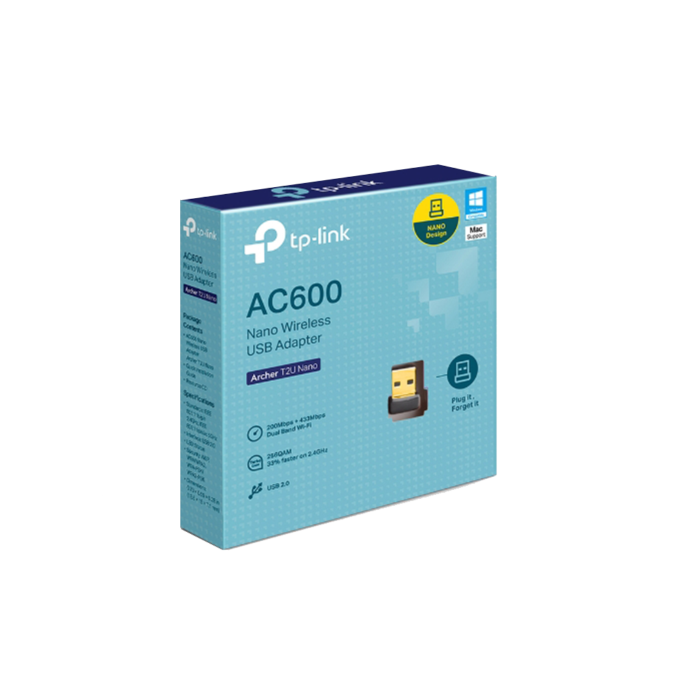 TP-Link Archer T2U Nano AC600 Nano Wireless USB Adapter