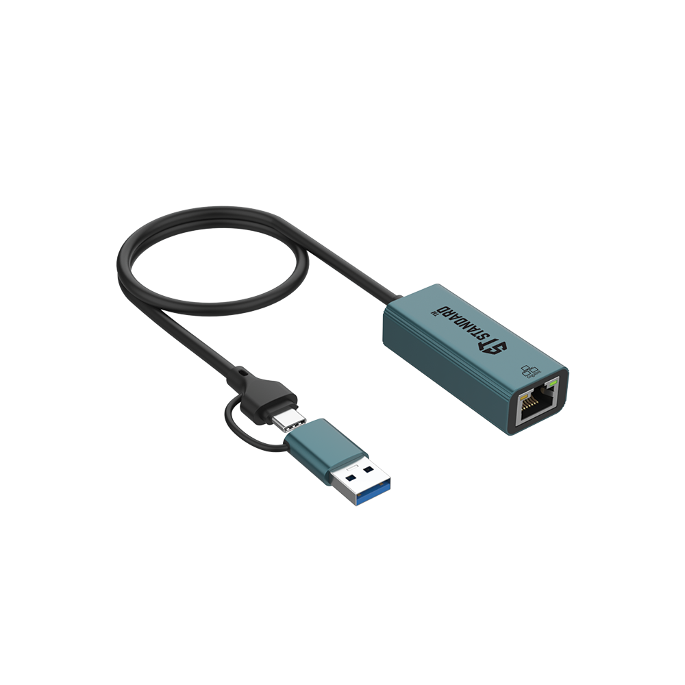 Standard ST-UE106+ Type-C & USB 3.0 10/100/1000Mpbs Gigabit Ethernet Adapter