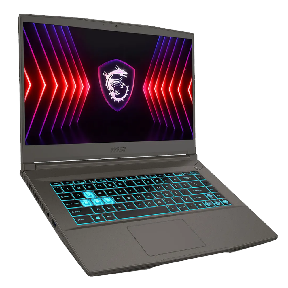 MSI Thin 15 B2RVE-3209XEG Laptop (Intel Core 7/240H - 16GB DDR4 - 512GB M.2 NVMe - Nvidia RTX 4050 6GB DDR6 - 15.6 Inch FHD IPS 144Hz - Win11) - Cosmos Gray