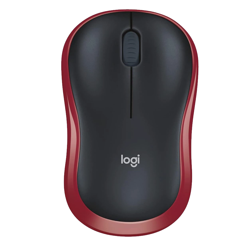 Logitech M185 Wireless Mouse 1000DPI - Red