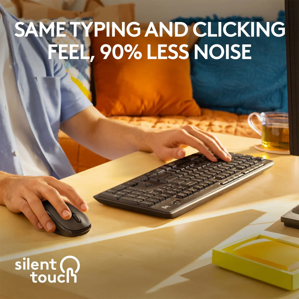 Logitech Mk295 Silent Wireless Keyboard + Mouse Combo