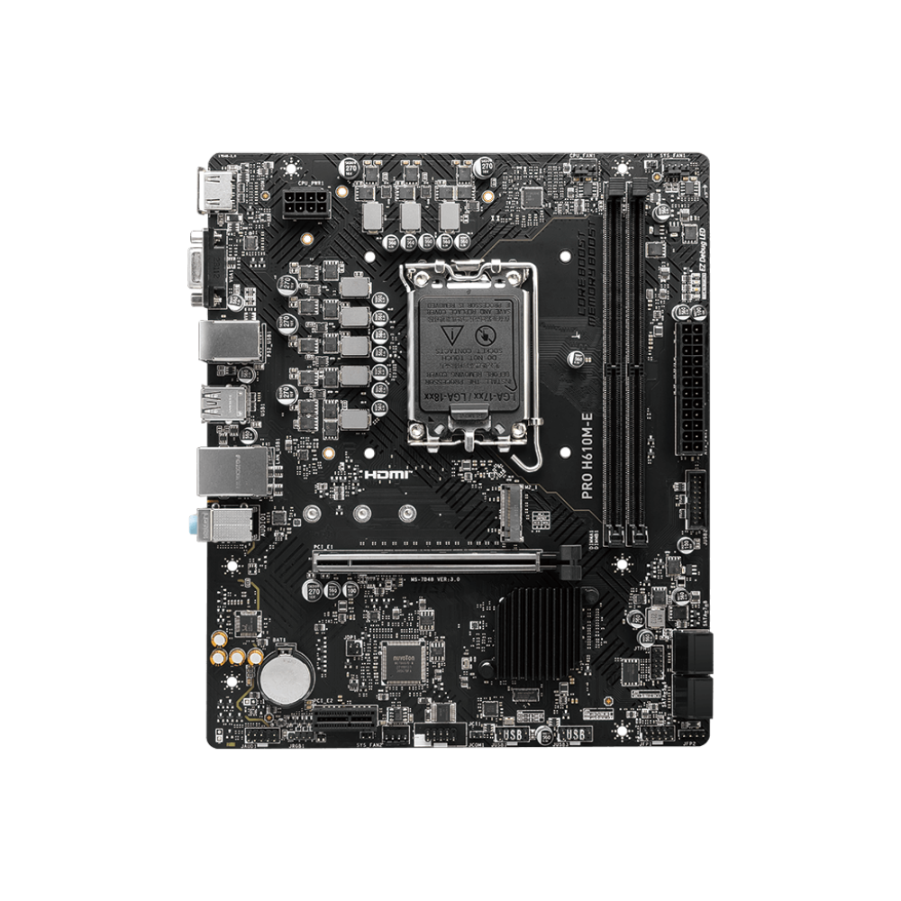 MSI PRO H610M-E DDR5 Intel Motherboard LGA 1700