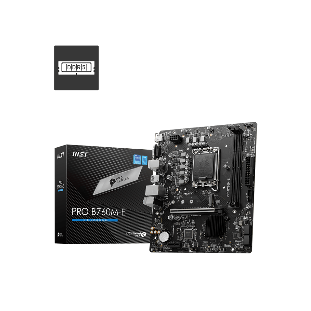 MSI PRO B760M-E DDR5 Intel LGA 1700 Motherboard
