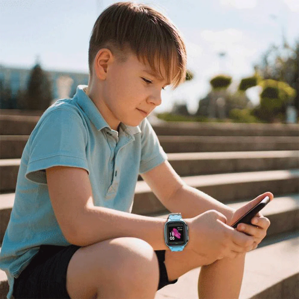 Green Lion Series-1 2G Kids Smart Watch - Blue