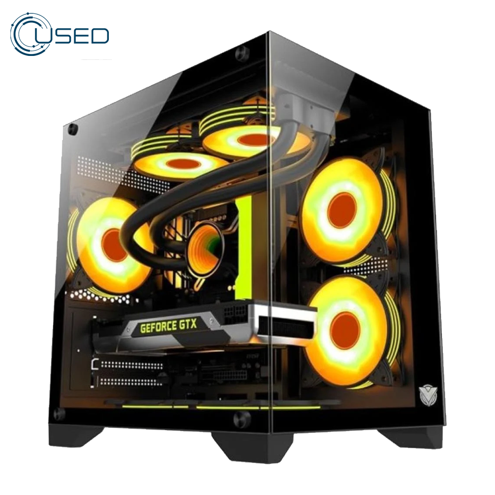 Phantom Aurora Pro Gaming Mid Tower Case (Intel Core i5-6400 - 8GB Ram - 128GB SSD - Zotac Gaming GeForce GTX 1660 Twin Fan 6GB GDDR5 Graphics Card - LG MS-G021 Motherboard LGA1151 - Power Supply 600W) Ready PC (Used)