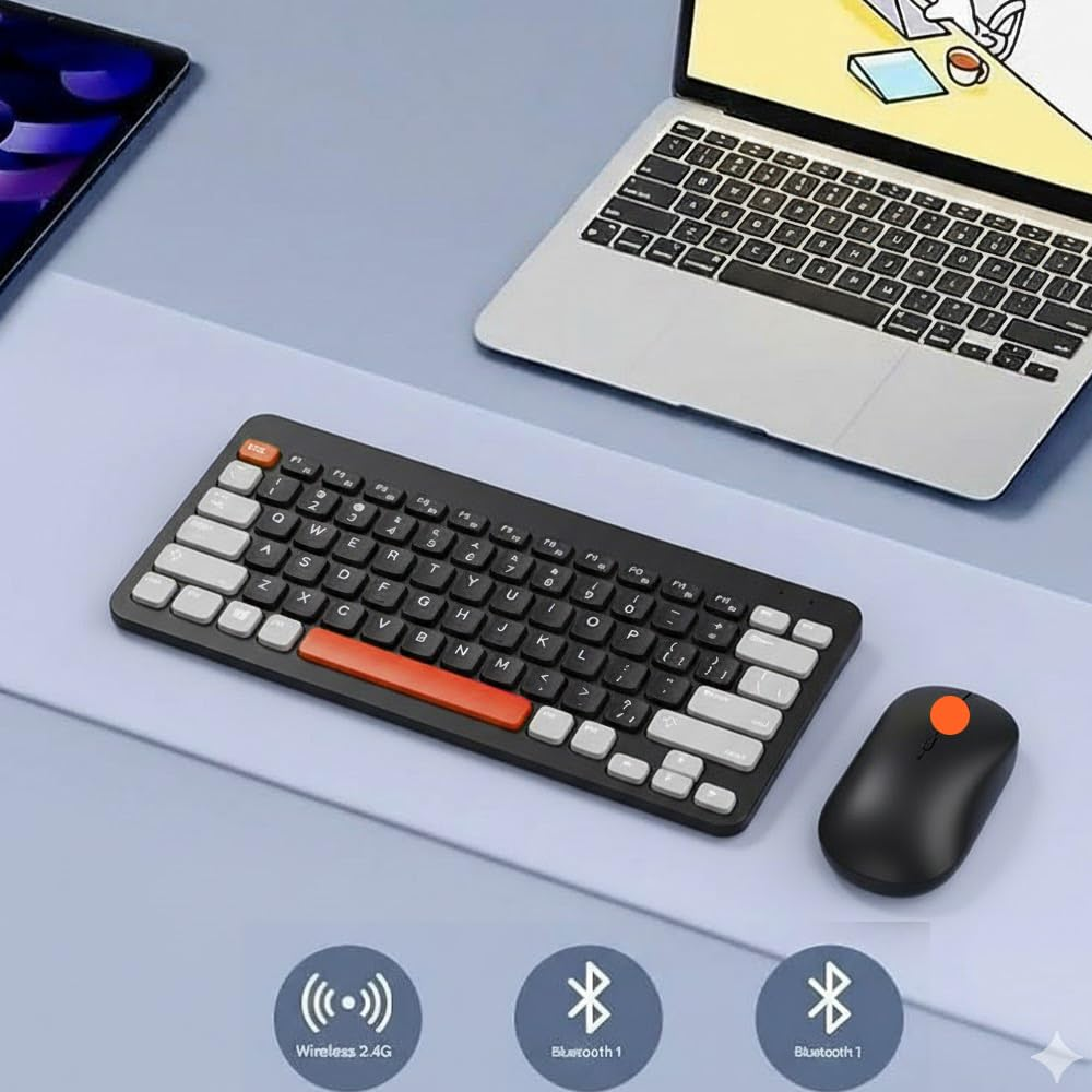 Point PT-680 Bluetooth/Wireless Mini Keyboard + Mouse Combo