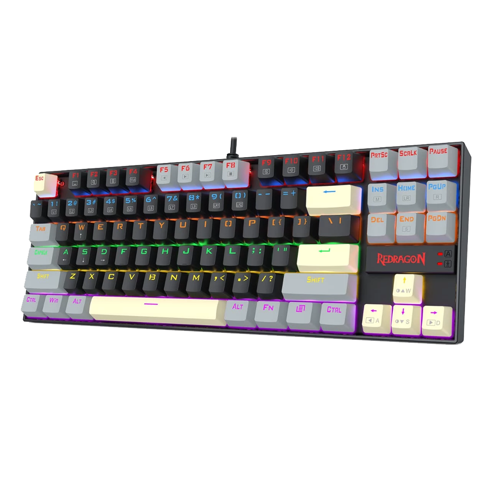 Redragon Kumara K552LGY-R Red Switch Wired Mechanical Gaming Keyboard