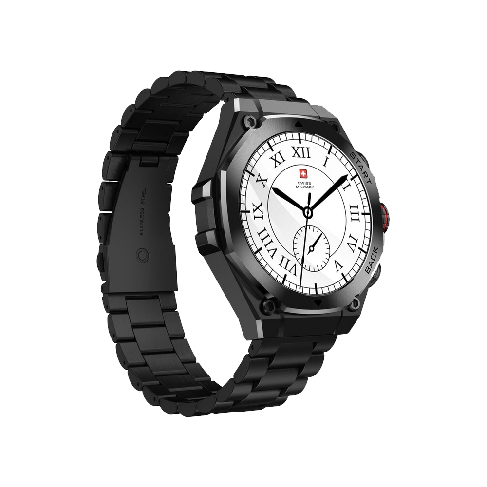Swiss Military DOM 6 Smart Watch - Black Metal Case With Black Metal Strap