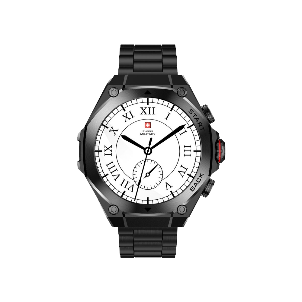 Swiss Military DOM 6 Smart Watch - Black Metal Case With Black Metal Strap