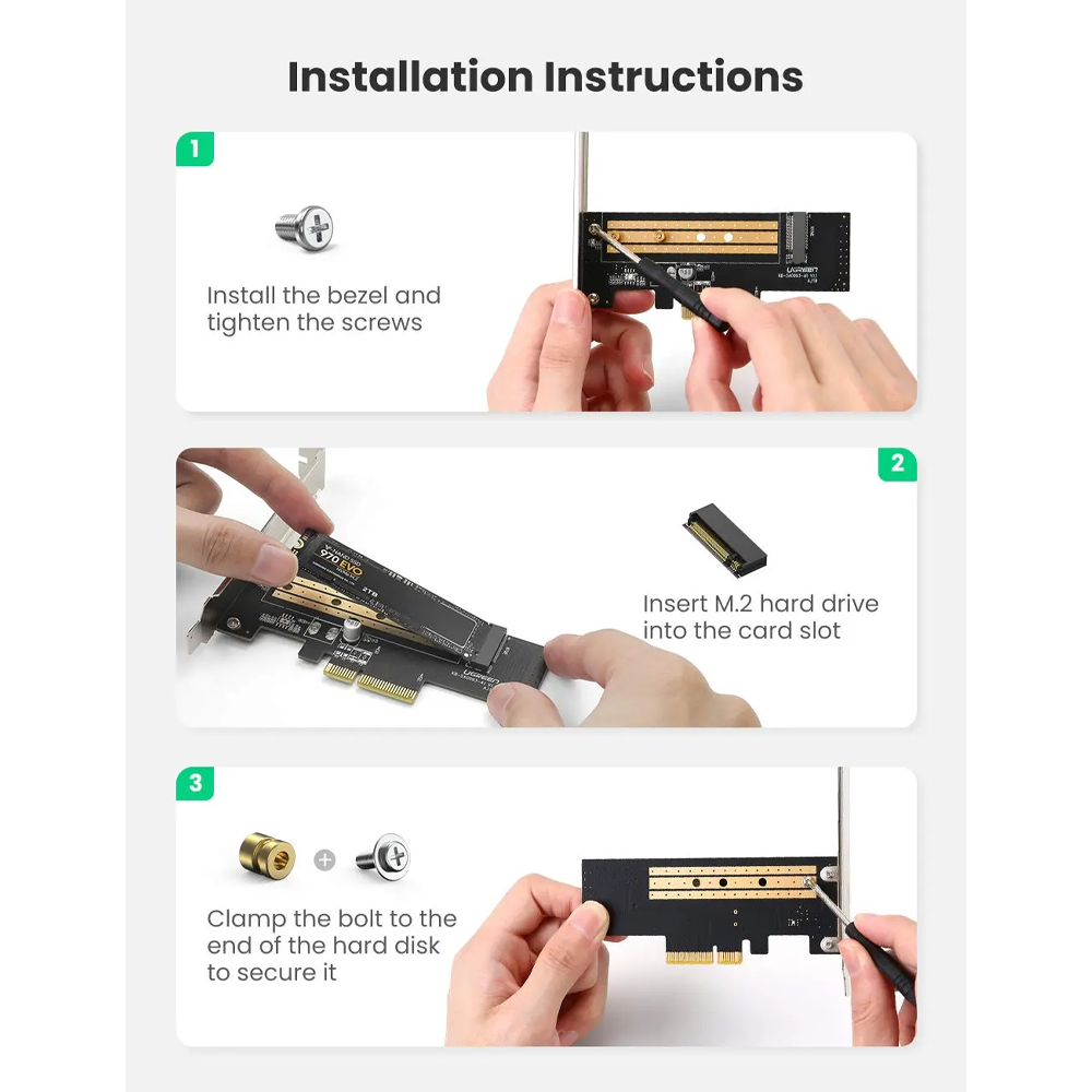 Ugreen 70503 M.2 NVMe to PCIE 3.0x4 Expansion Card