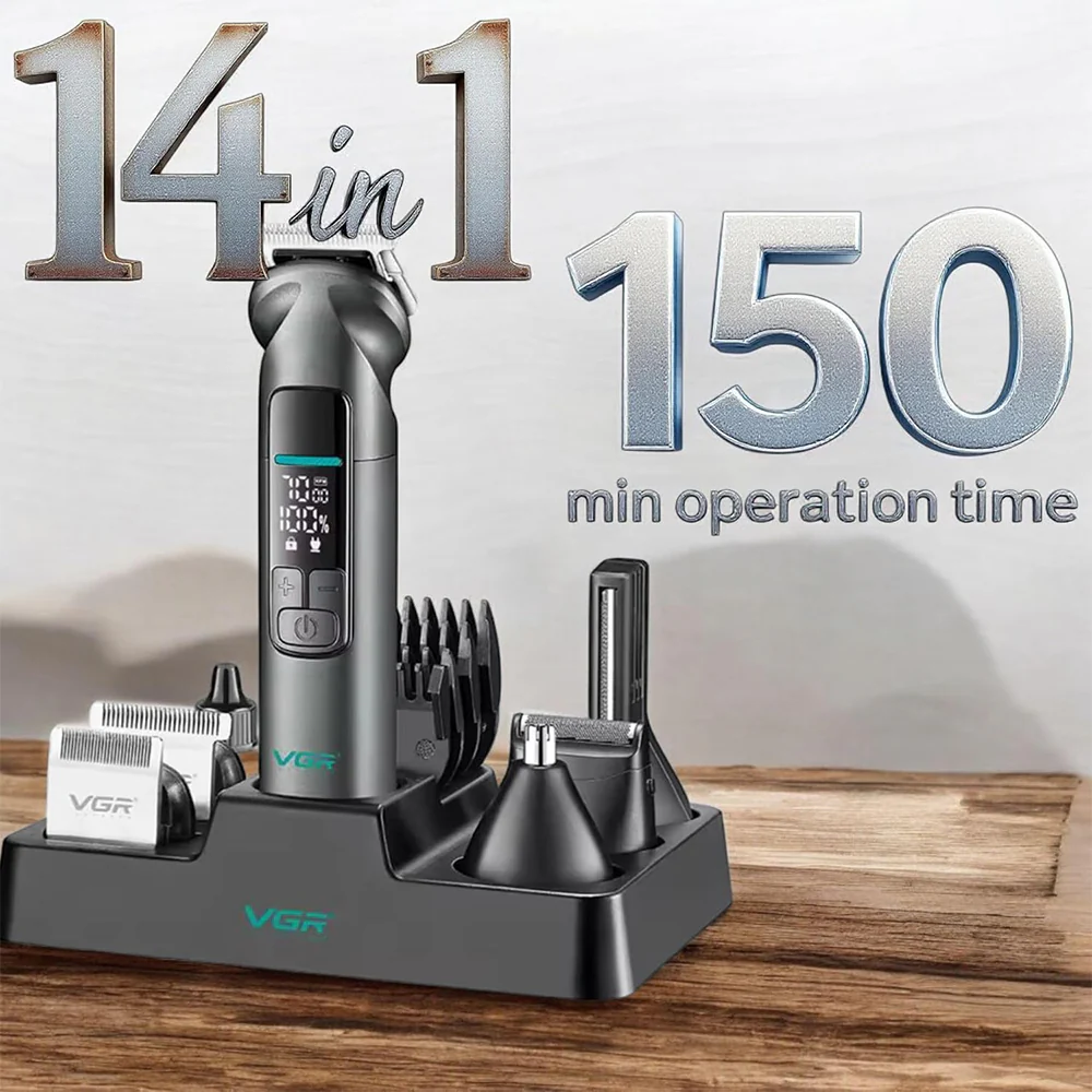 VGR V-096 14-in-1 Professional Grooming Kit