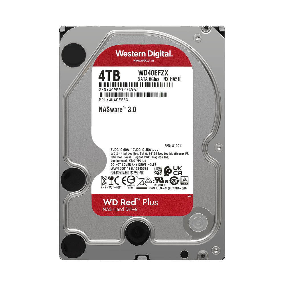 Western Digital Red Plus 4TB 3.5 Inch Server HDD