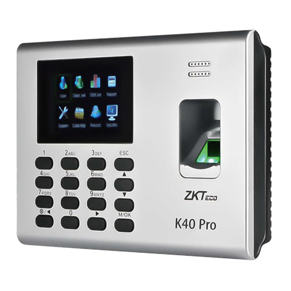 Zkteco K40 Pro Network Fingerprint (USB - Lan - Card - Internal Battery)