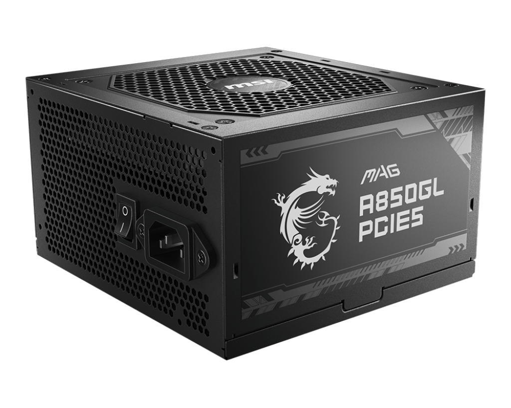 MSI MAG A850GL PCIE5 80 PLUS Gold  Power Supply (850W)