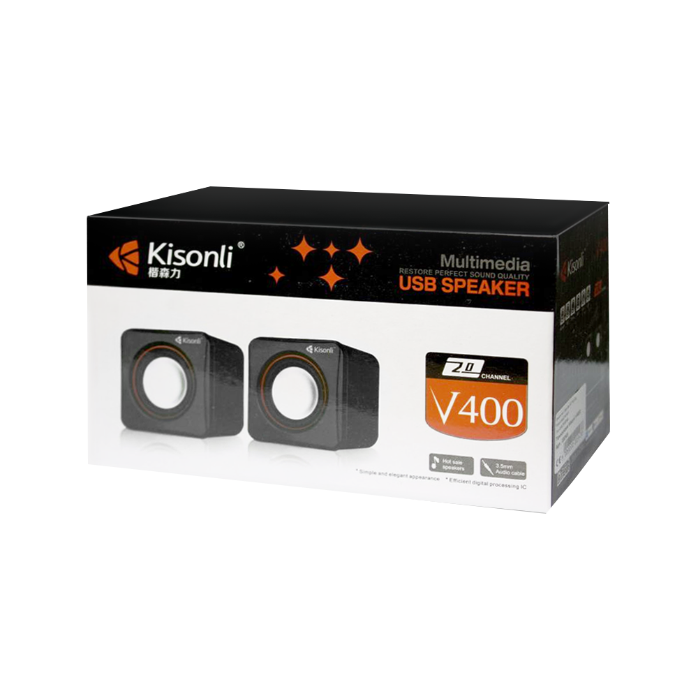 Kisonli V400 USB Speaker 2.0