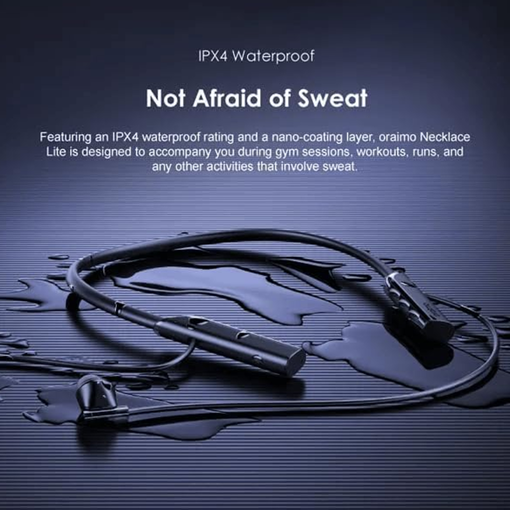 Oraimo Necklace Lite OEB-311 Bluetooth Earphone - Black