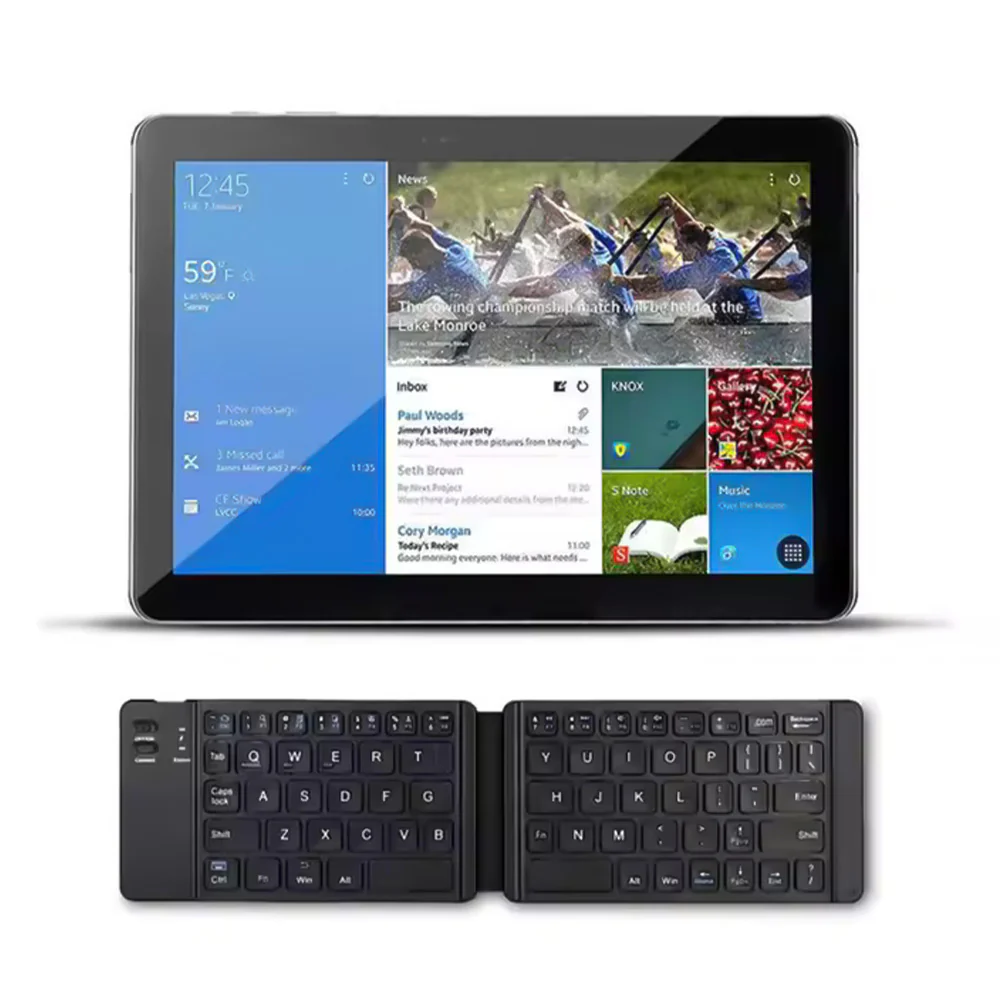 Zero ZR-3606 Foldable Rechargeable Bluetooth Keyboard