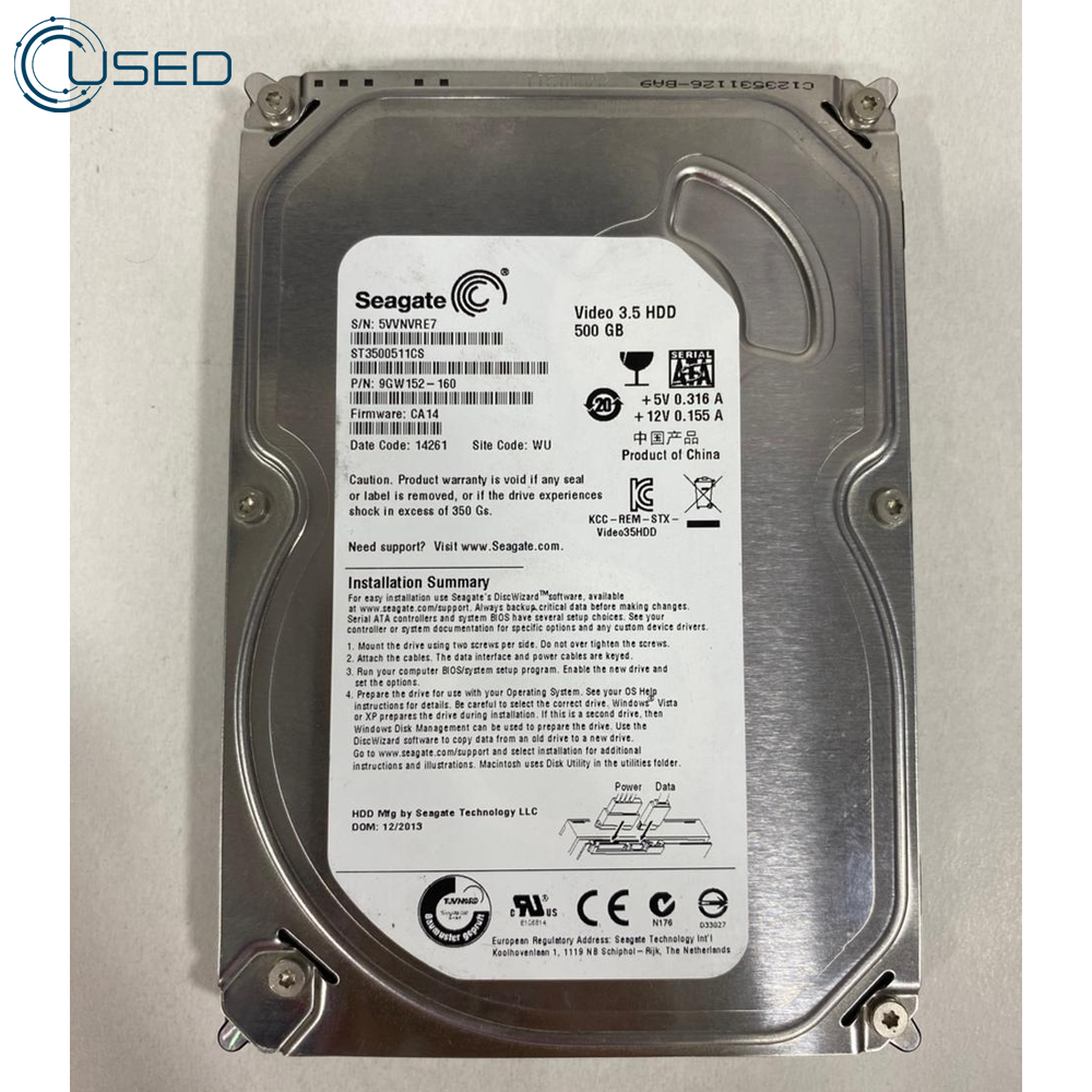 Seagate 500GB 3.5 Inch Internal HDD (Original Used)