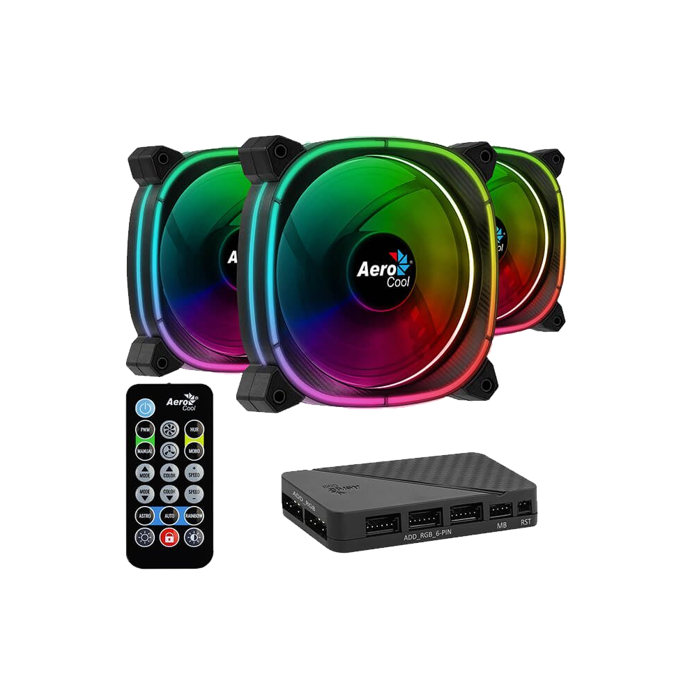 AeroCool Astro 12 Pro ARGB Triple Case Fan Kit