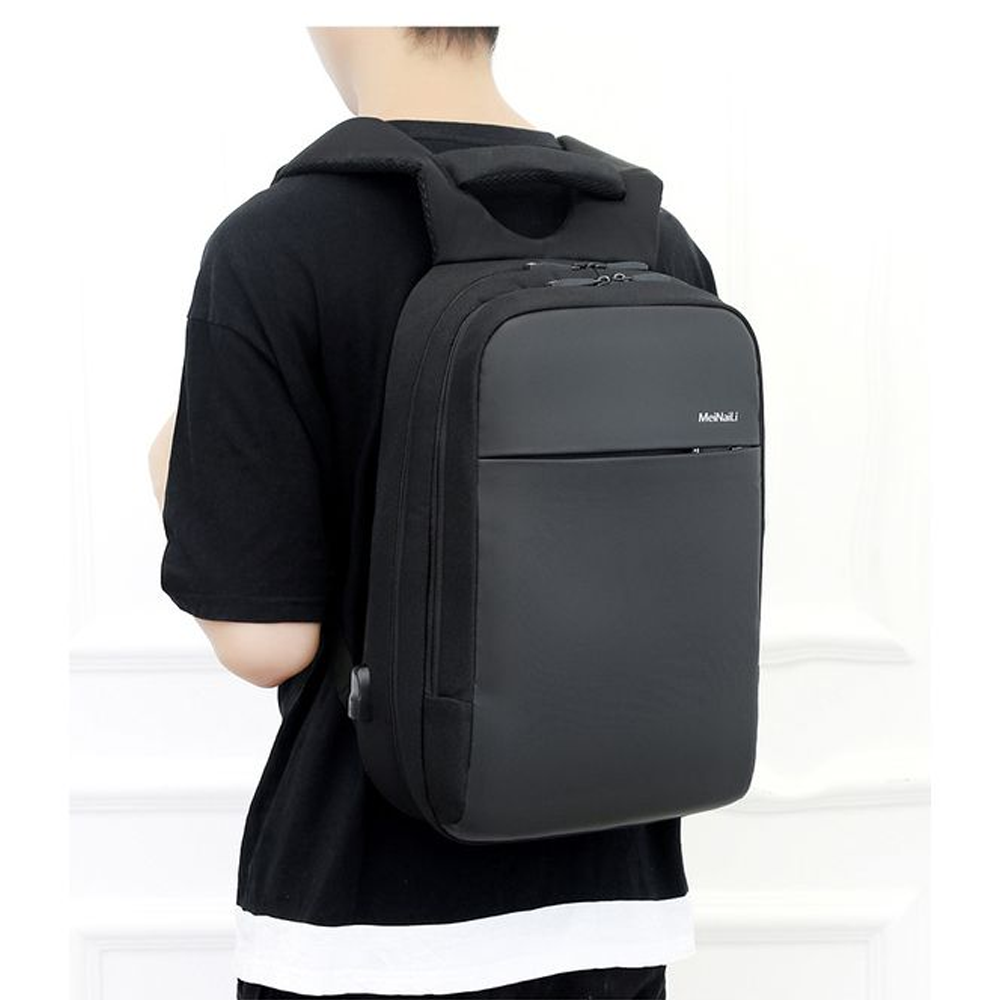 Meinaili 1802 15.6 Inch Laptop Backpack - Black