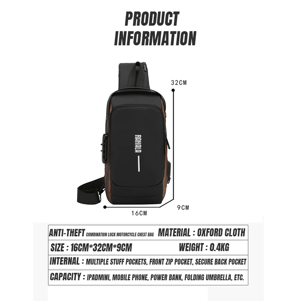 Rahala 950 Crossbody Bag  - Black