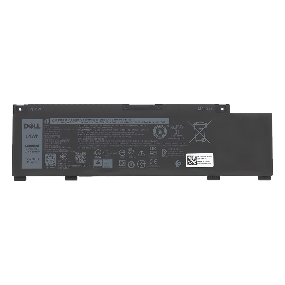 Battery Laptop Dell (G3 3500 - G3 3590 - G5 5500 - G5 5505 - 51WH - 266J9)