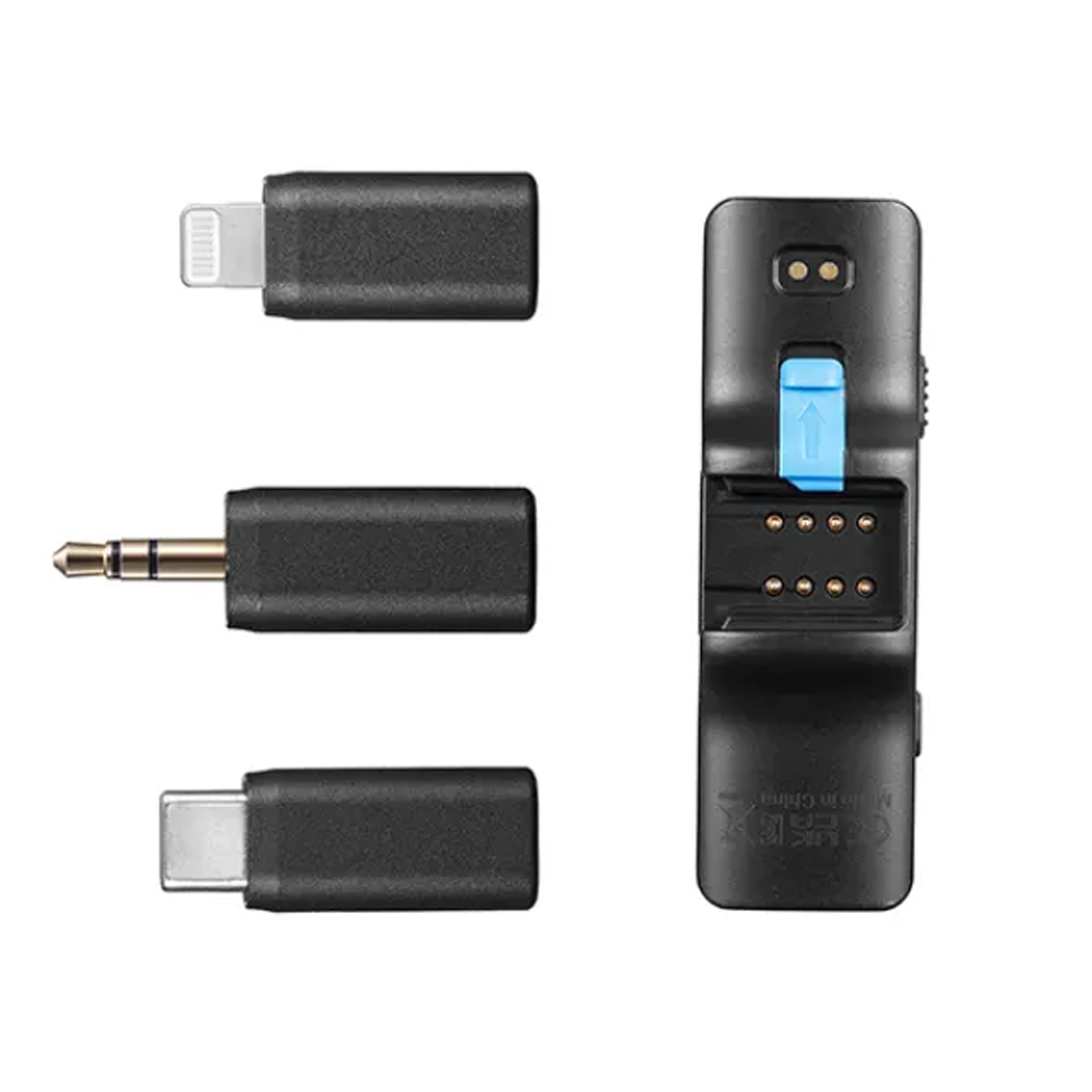 Boya Boyalink  Multi-Compatible (Lightning + Type-C + 3.5mm)  2.4GHz Dual Channel Wireless Microphone With Charging Case