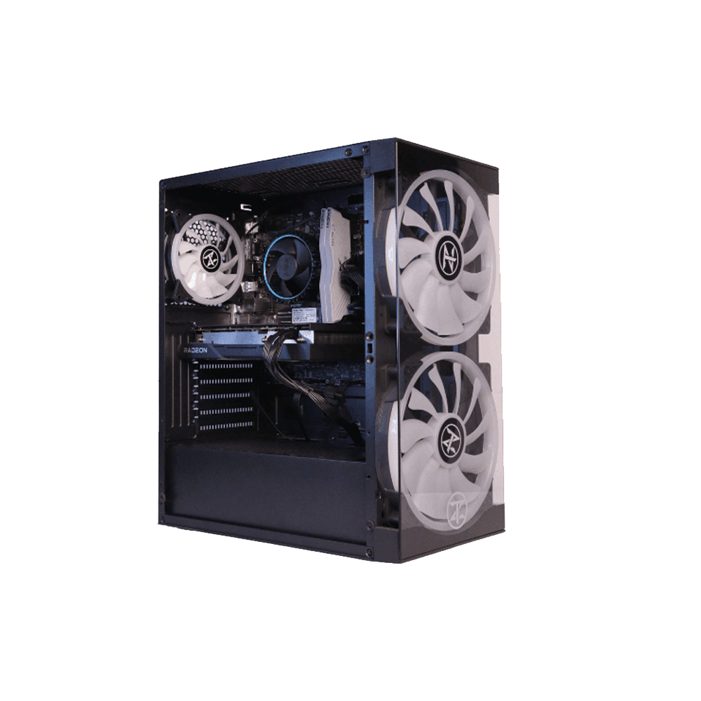 TechnoZone C500 Meleys RGB Mid Tower Case + 80 Plus 650W Power Supply