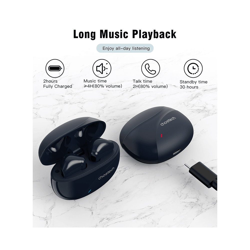 Choetech BH-T24 TWS True Wireless Earbuds - Black