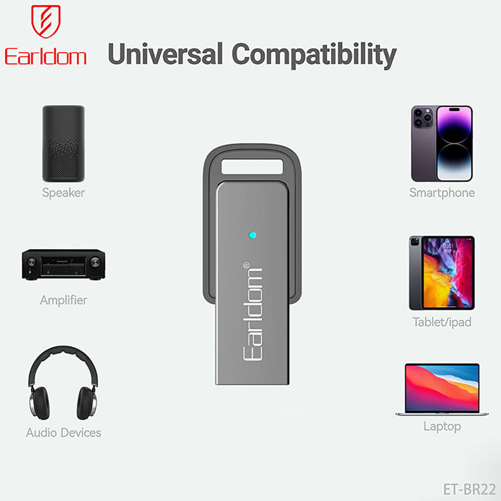 Earldom BR22 USB Bluetooth 5.3 With Microphone