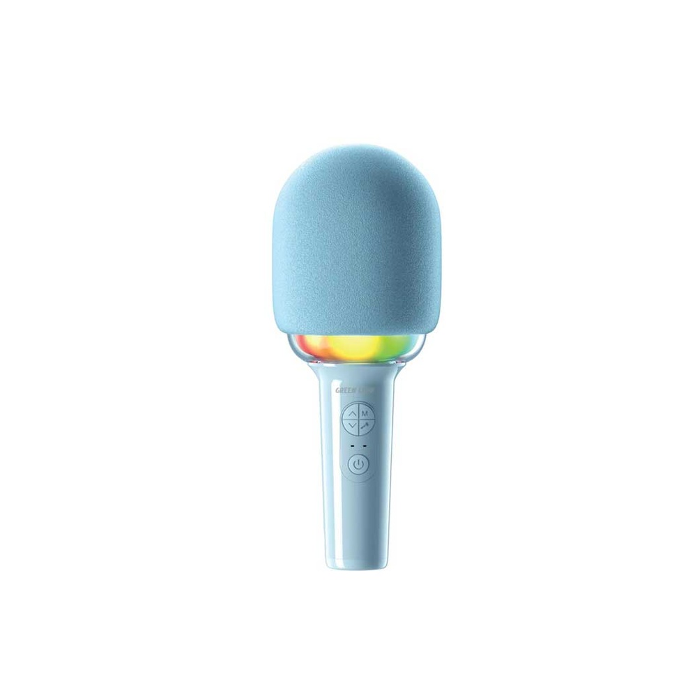 Green Lion Kids 2 Karaoke RGB Mic - Blue