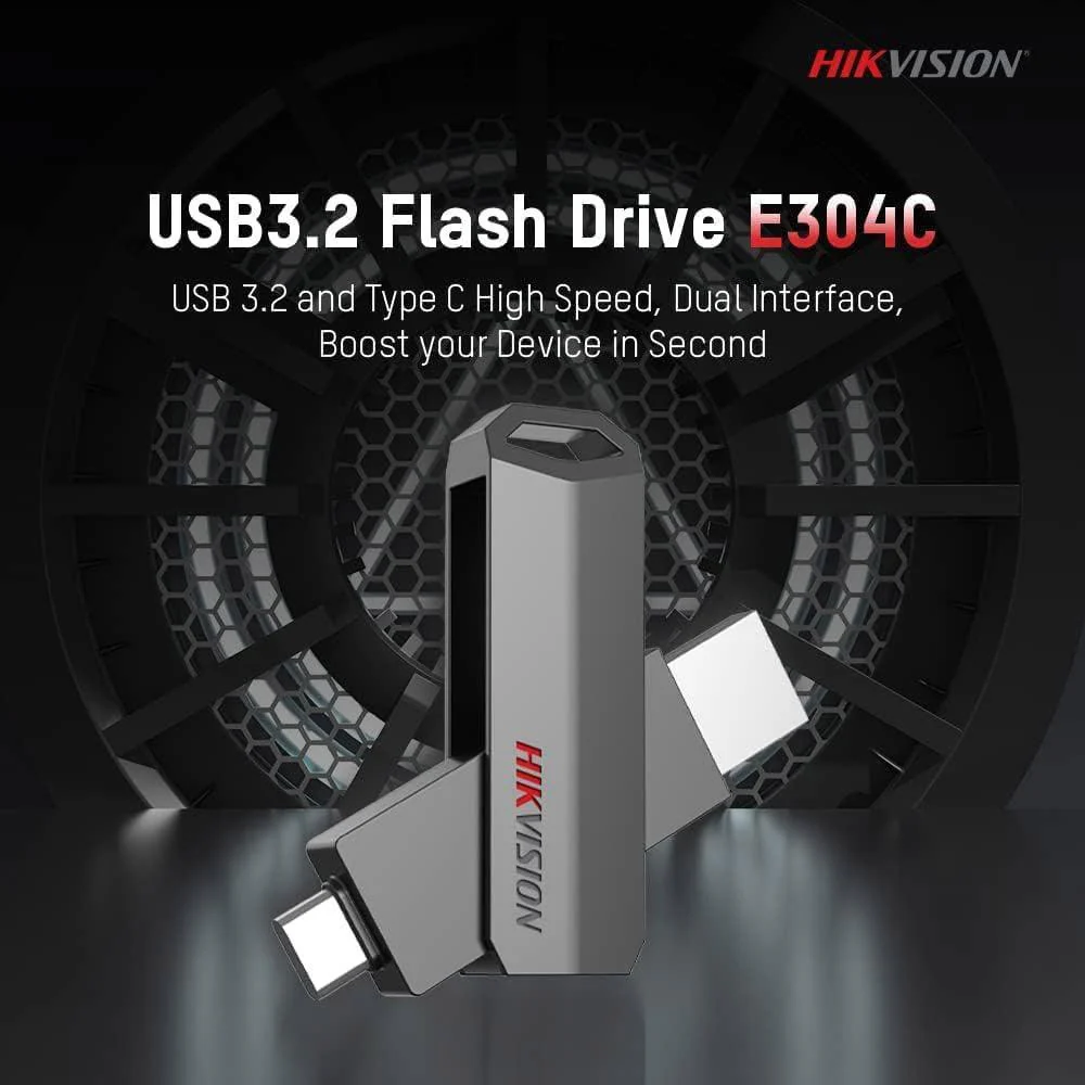 Hikvision E304C 64G OTG Type-C & USB 3.2 Flash Memory
