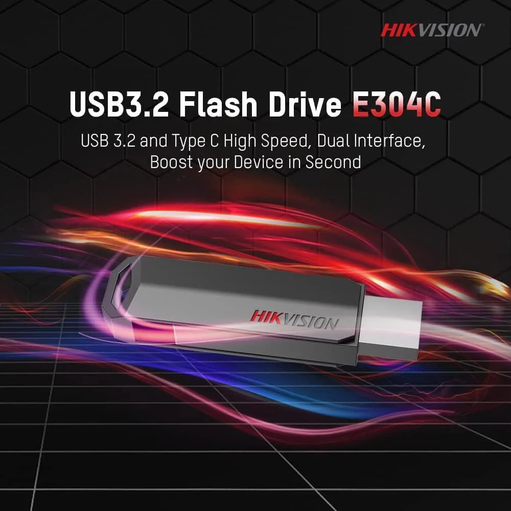 Hikvision E304C 64G OTG Type-C & USB 3.2 Flash Memory