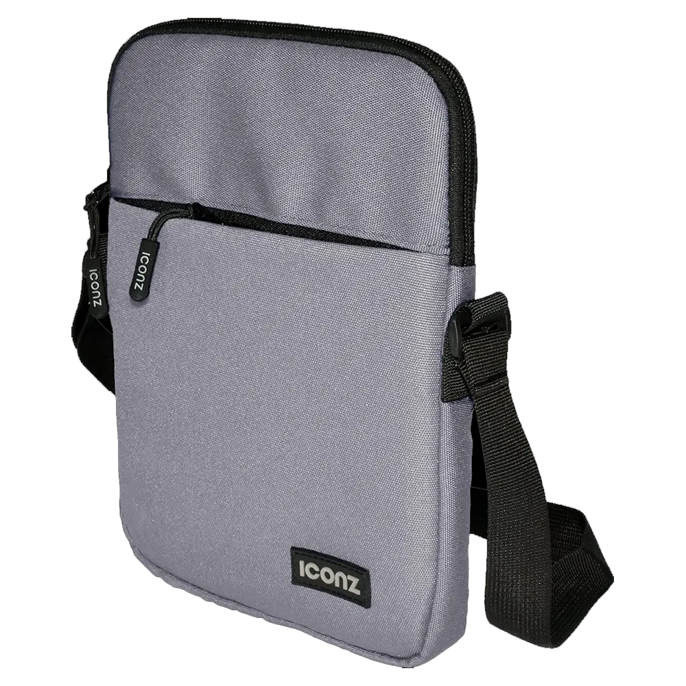 Iconz Vienna A 1033 9 Inch Crossbody Bag - Gray
